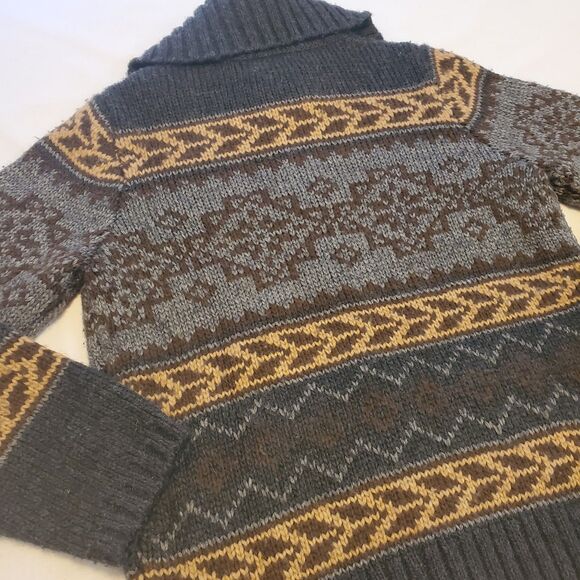 Vtg Eddie Bauer Collectibles Womens Sz M Fair Isle Nordic Button Front Sweater - Picture 6 of 7